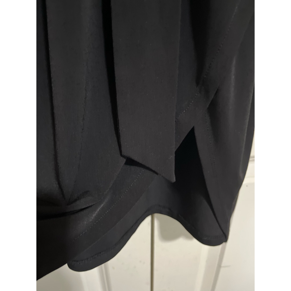 EUC Women's Kensie Black Short Sleeve Midi Dress with Tie Waist L - Picture 6 of 11